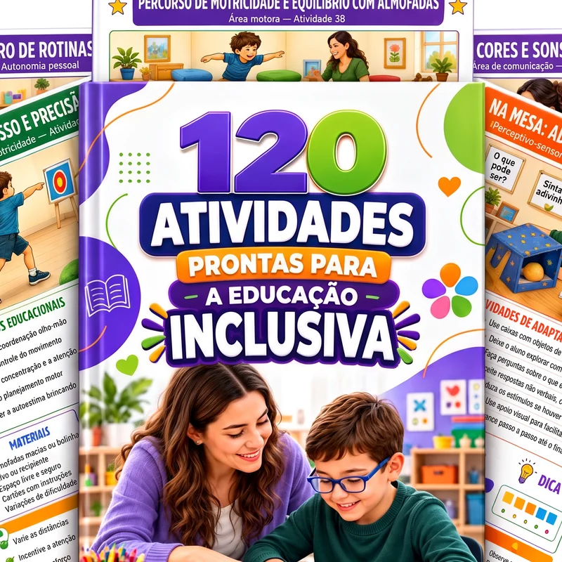 Kit Essencial do Apoio na Mão: a coletânea com as 120 atividades adaptadas.